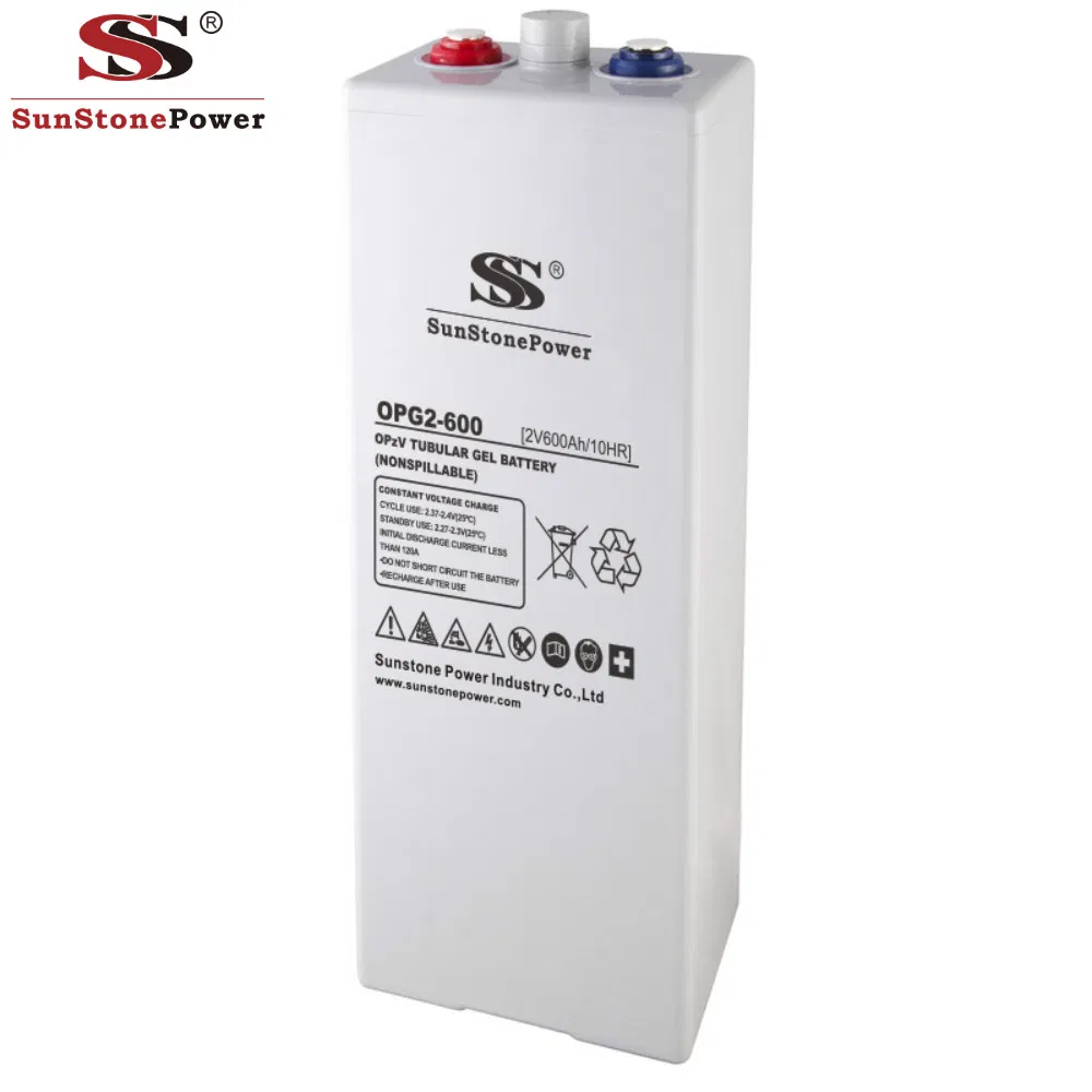 Deep Cycle 2V Tubular Gel Battery 2V 600ah Opzv Solar Storage Battery