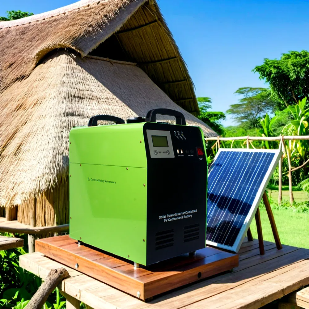 Solar 0.3kw 0.5kw 1kw 1.5kw Power DC to AC Inverters with Charge Controller Battery All in One System for Small Load Charging