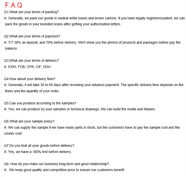 FAQ Overview