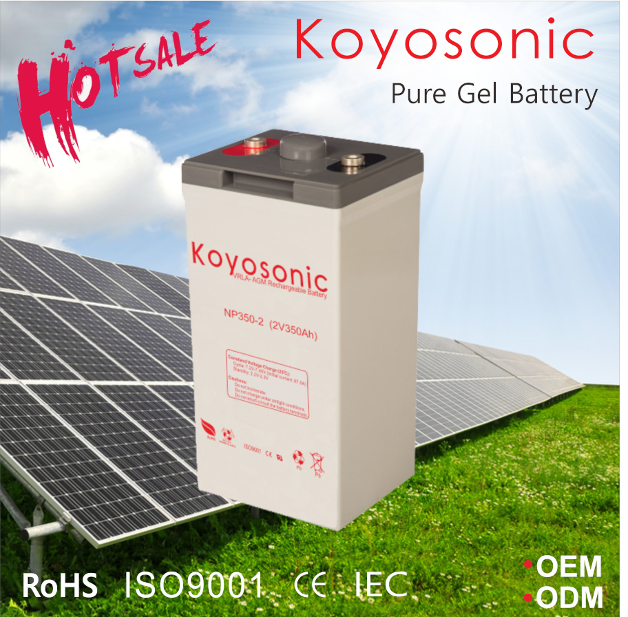 Koyosonic 200ah Battery Gel Battery Deep Cycle Battery with 3000 Cycles