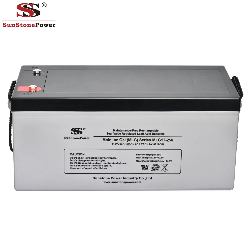 Solid Power 12V 250ah Gel Battery Solar Rechargeable Deep Cycle Battery