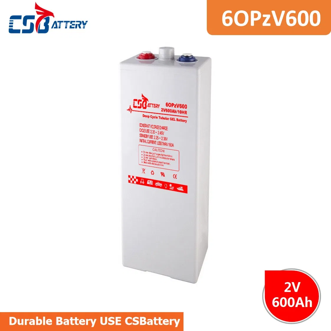 Csbattery 2V350ah Industrial Accumulator UPS Backup Solar-Panel-Power-Batteries Battery for Data-Center//Telecom/Centrifugal-Pumps/Boo