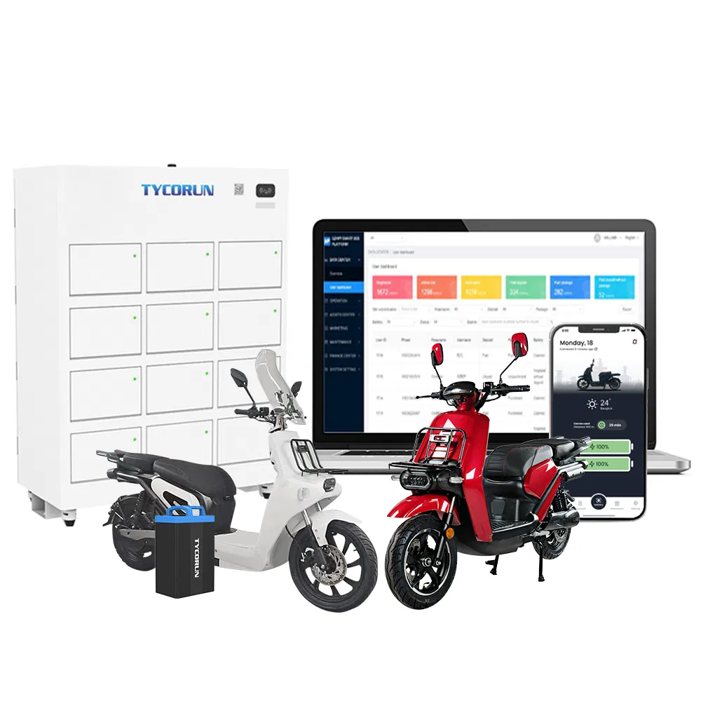 Tycorun Outdoor Swapping System Battery Charging Swap Cabinet for E-Motorcycle Electric-Bike Scooter