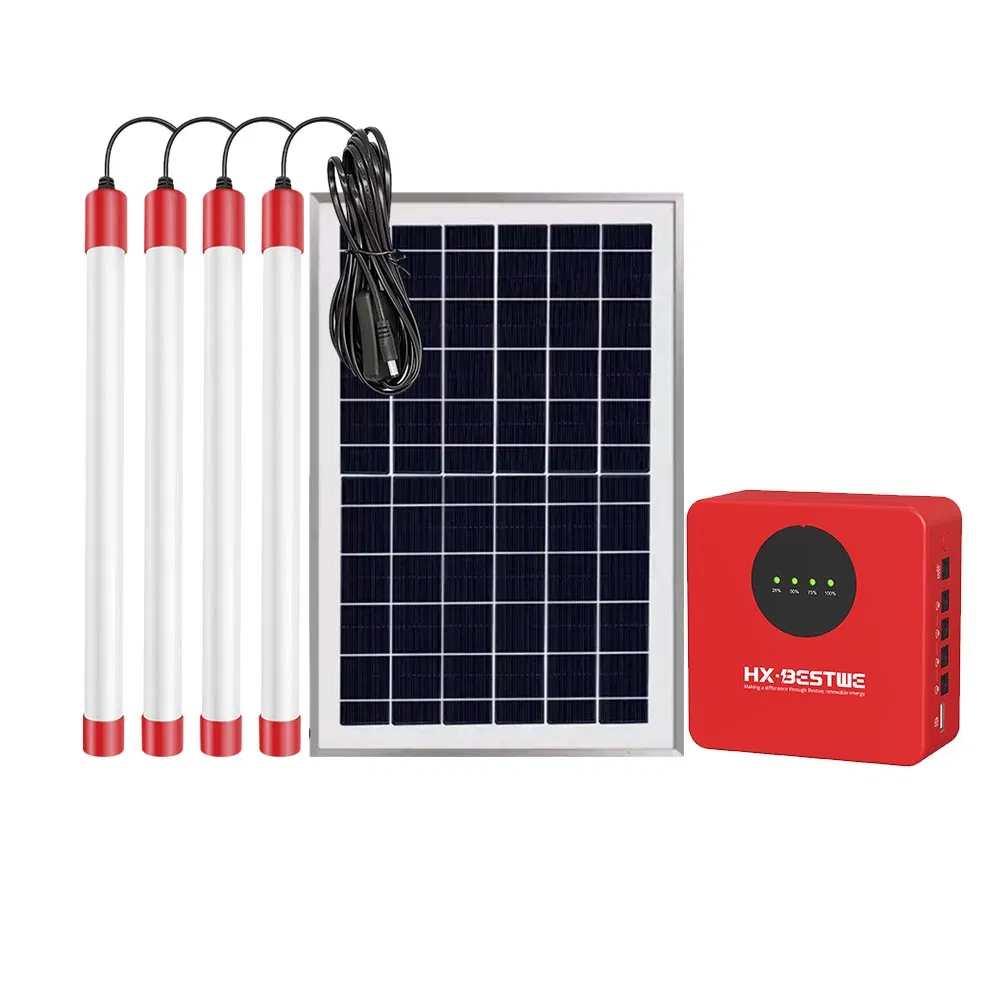 Portable Solar Generator with Battery and USB Phone Charging Solar Power System