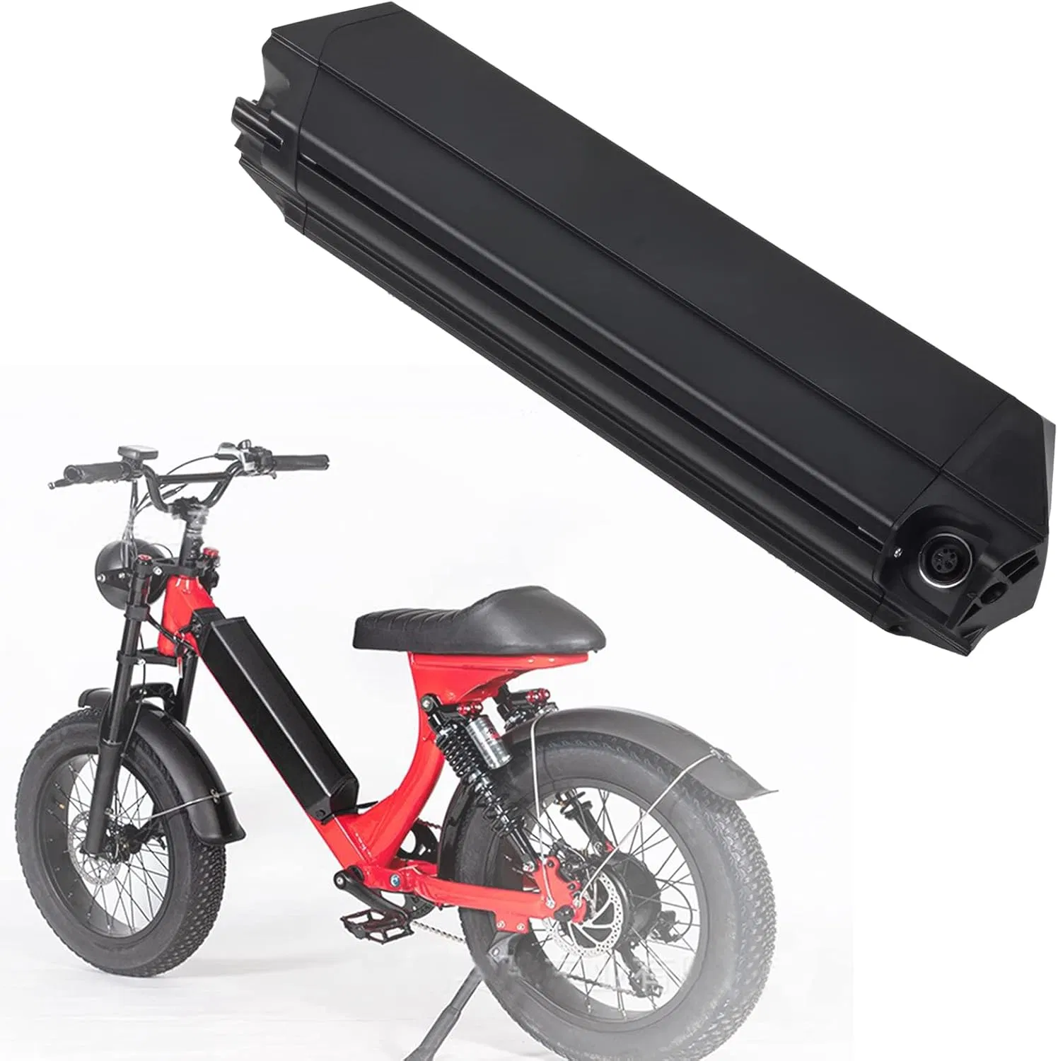 Electric Bike Battery Pack High-Capacity Ncm Reention Dorado Ebike Battery Pack - 21700 Samsung30ah, Compatible with 250W-1500W Motors