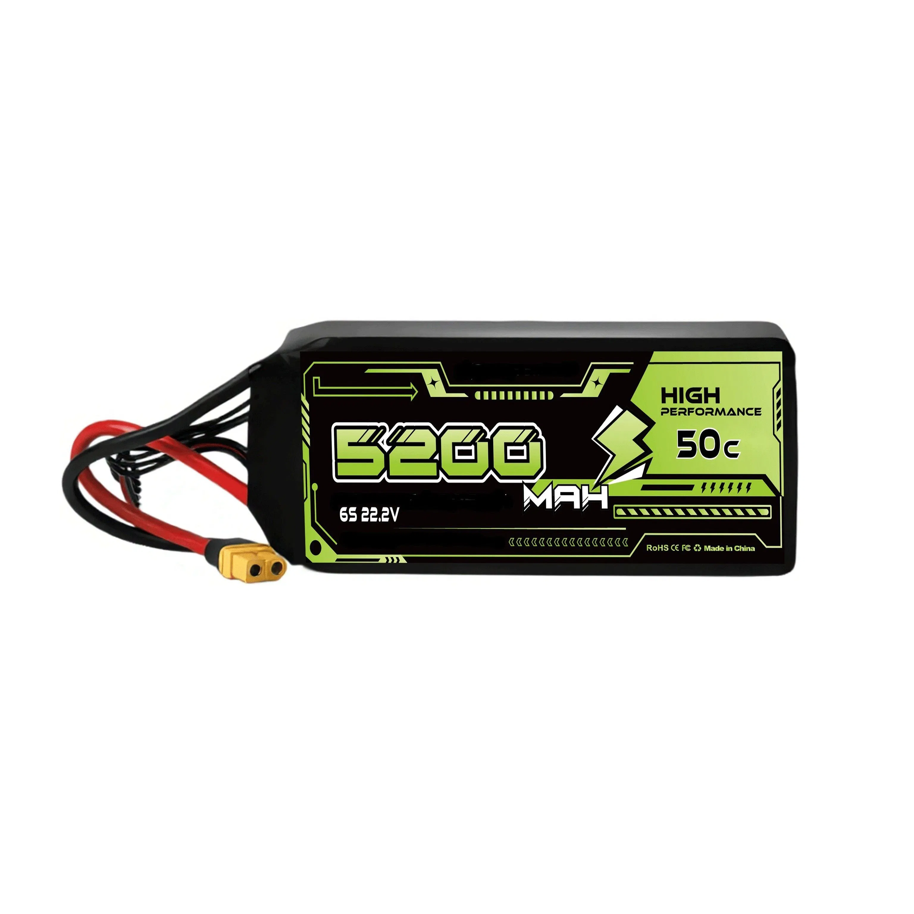 Drone 25c-5000mAh Temperature-Resistant Fpv Racing High Discharge Rate Lipo Battery