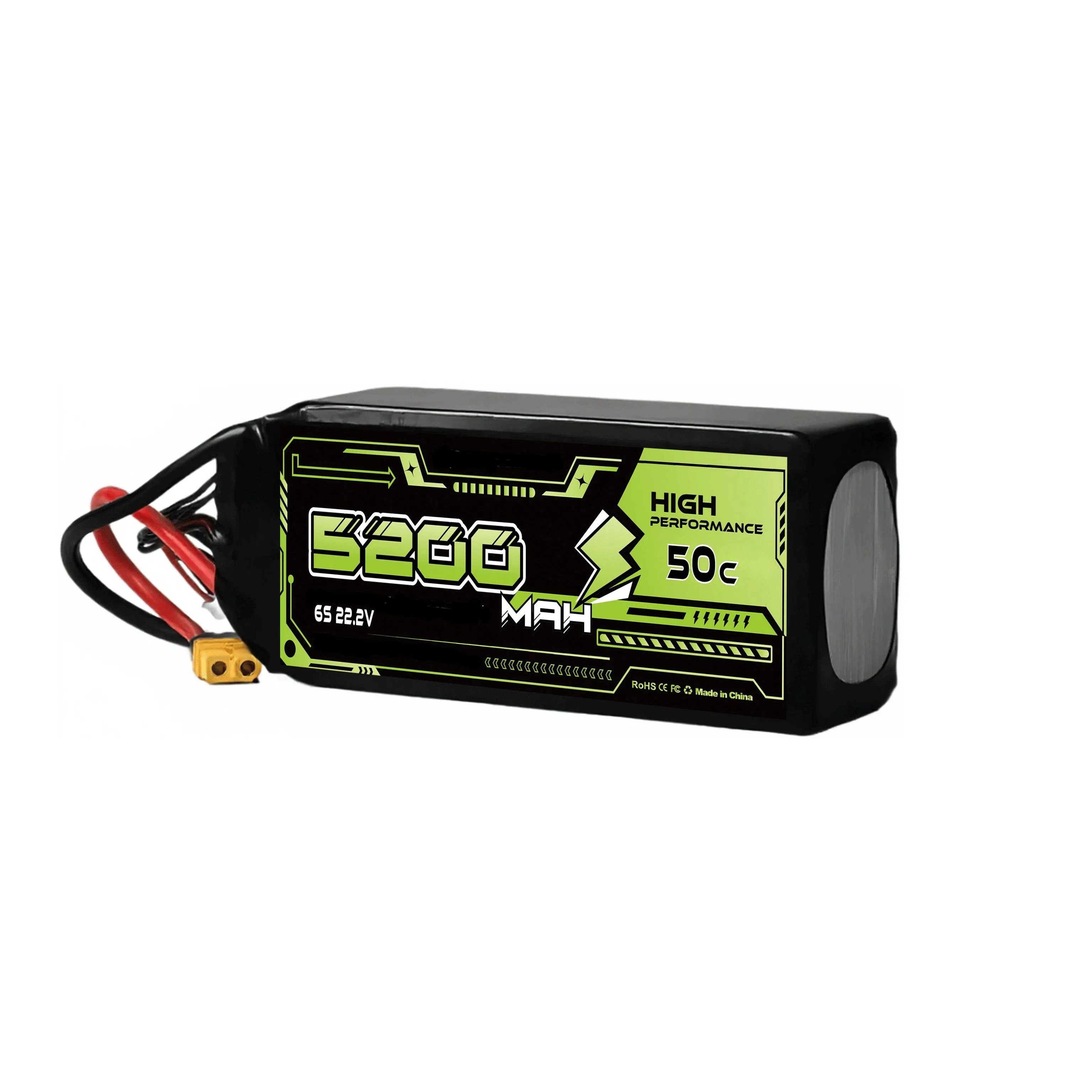 Drone 25c-5000mAh Temperature-Resistant Fpv Racing High Discharge Rate Lipo Battery