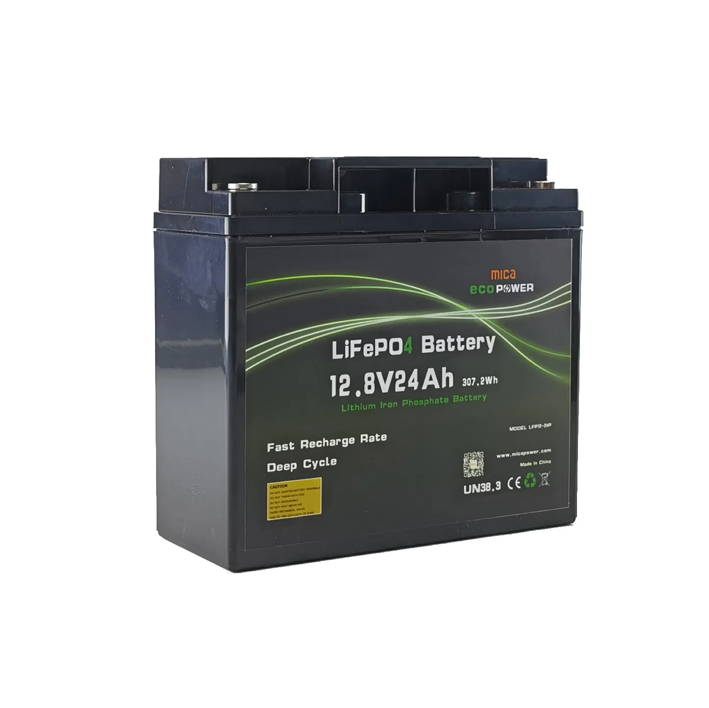 Super Power Electric Bike Scooter 12V 24ah Lithium Iron Phosphate Battery Pack Solar Emergency Power System