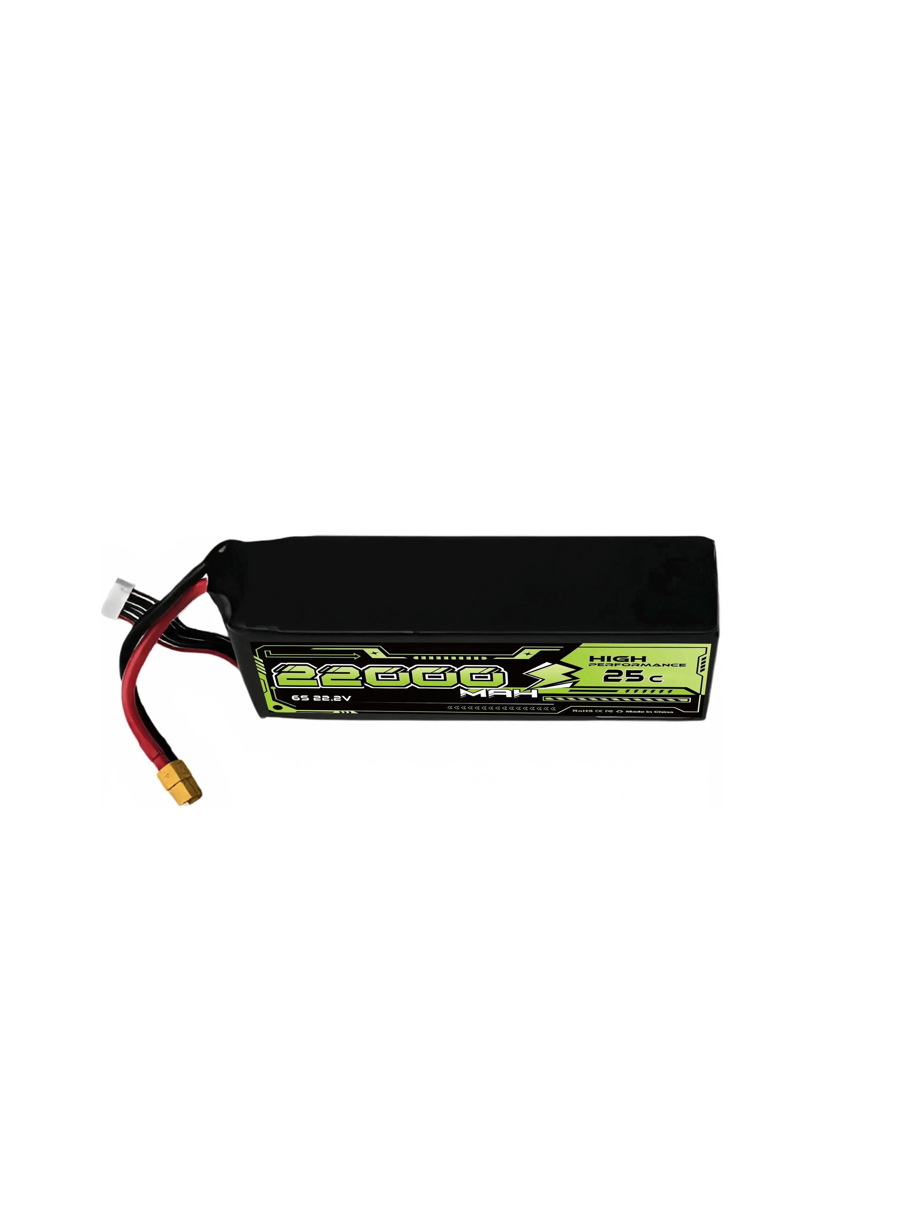 Drone Battery 25c 22000mAh High Discharge Rate Temperature-Resistant Fpv Racing Drone Kit Battery