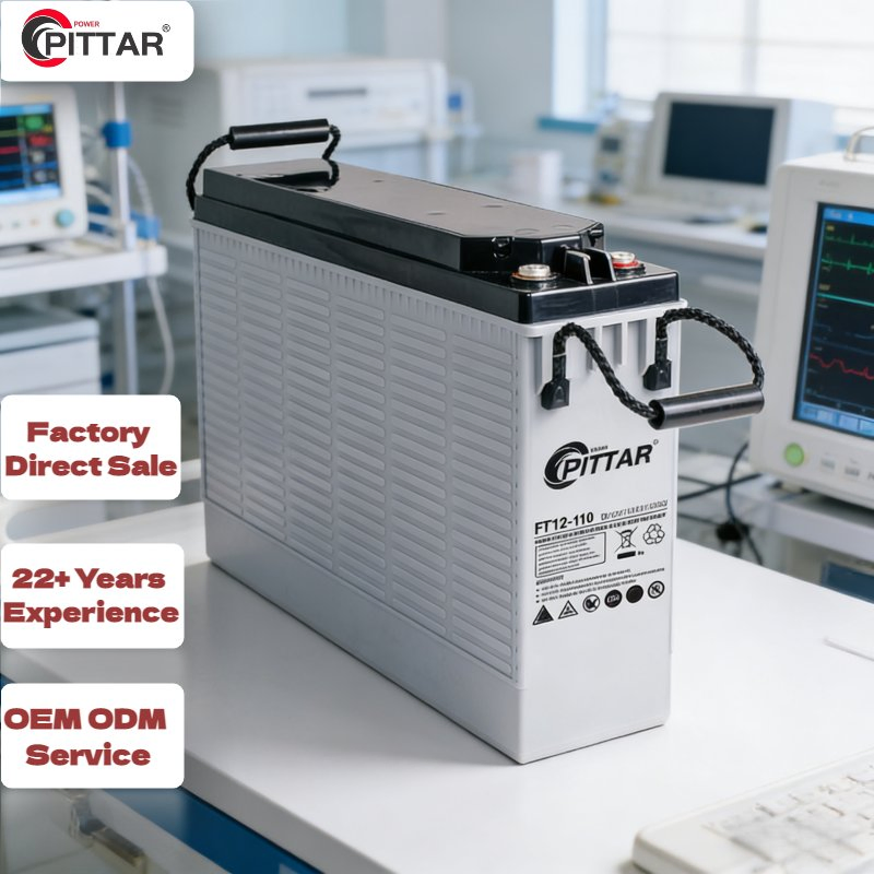 Hot Sale Product 12V110ah High Temperature Resistant Lead Acid Front Terminal Battery for UPS System