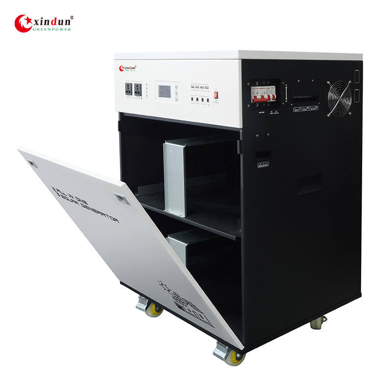 5kVA Hybrid Big Lithium Batteries Solar-Powered Solar Charging Energy Storage System for Home