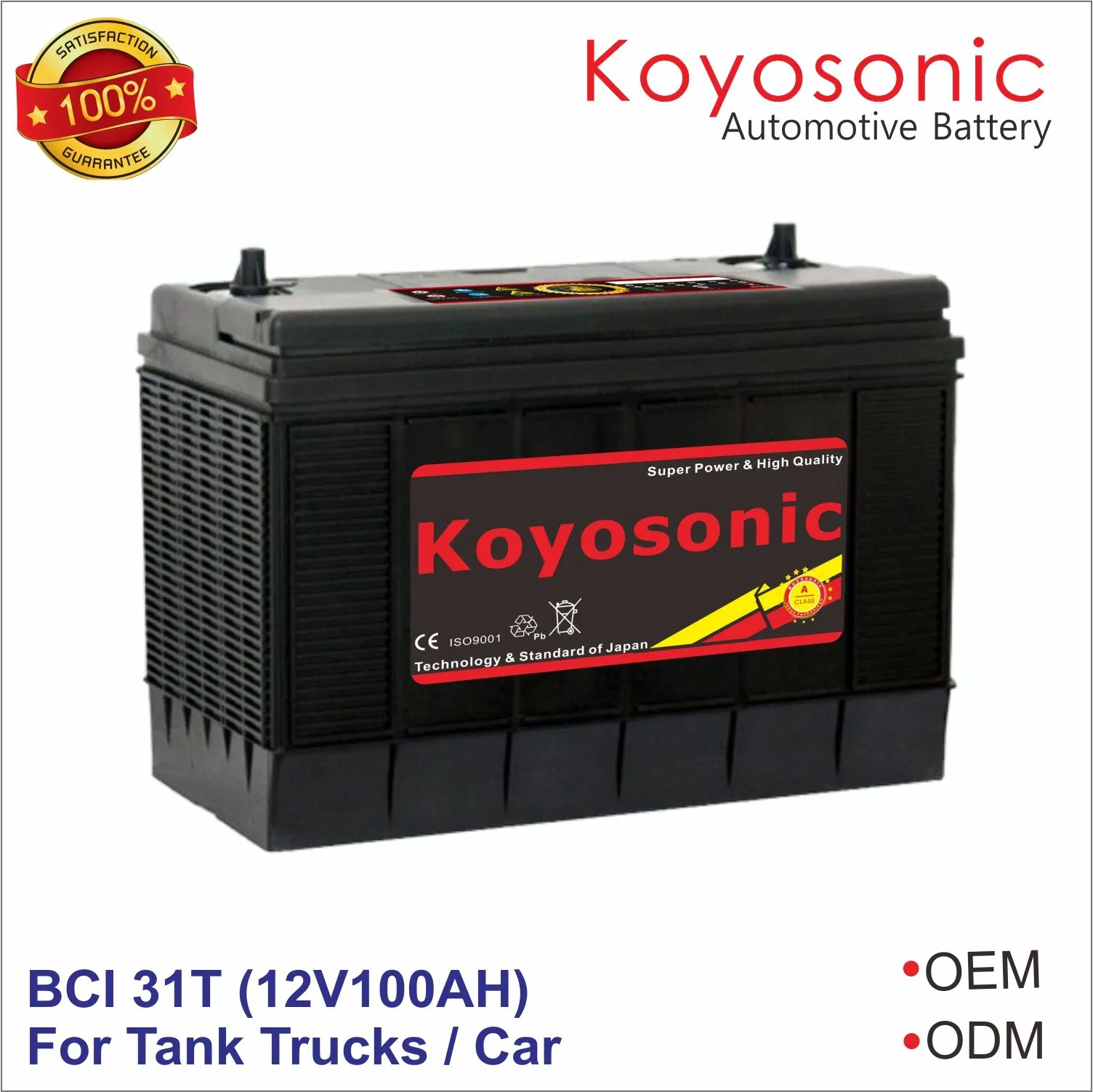 Bci Group 31 Auto Battery 12V100ah Maintenance-Free Automotive Starting Battery 31t 31p 31A