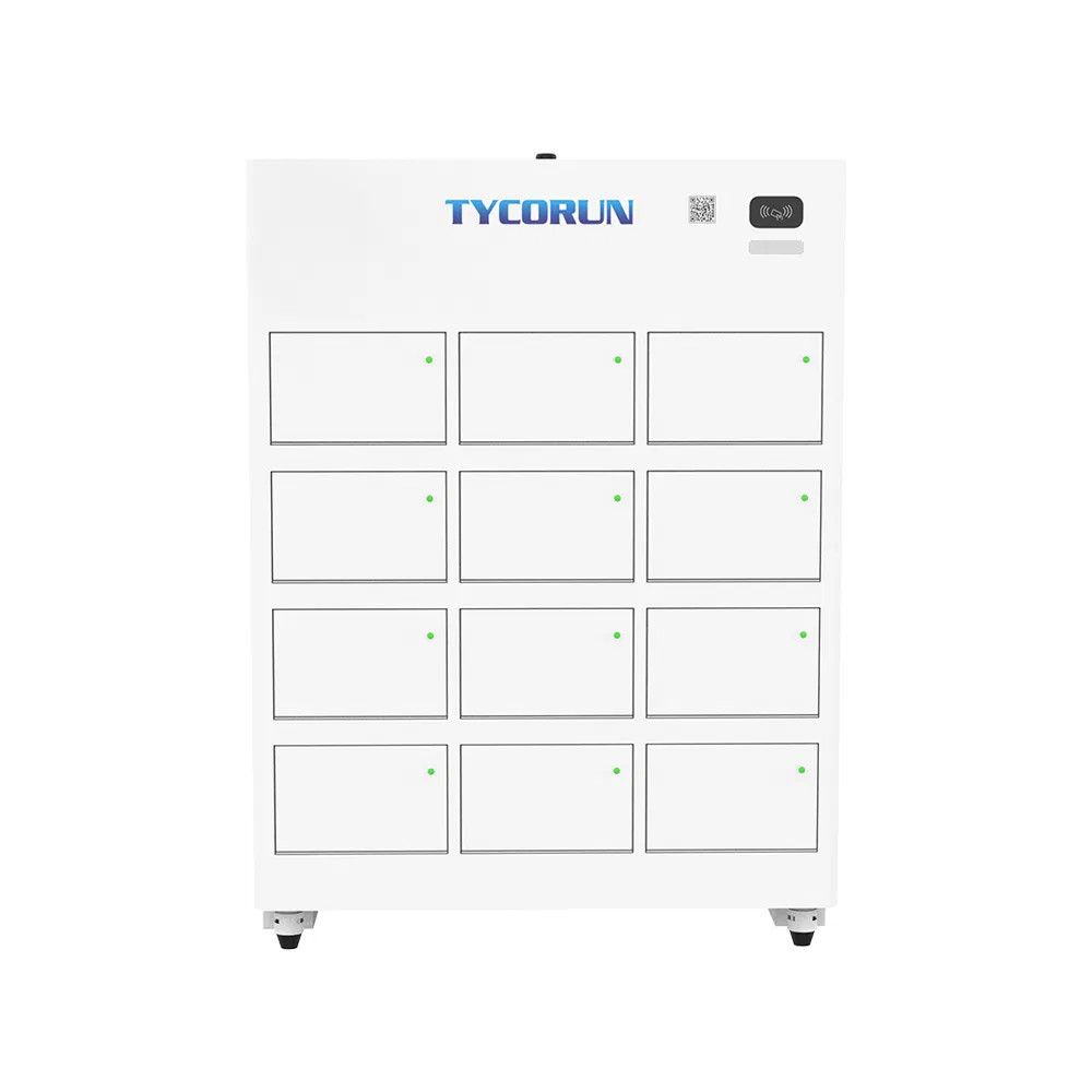 Tycorun 12-Slot Three-Wheeler Battery Swapping Charging System Stations Electric-Motorcycles Battery Swapping Solar