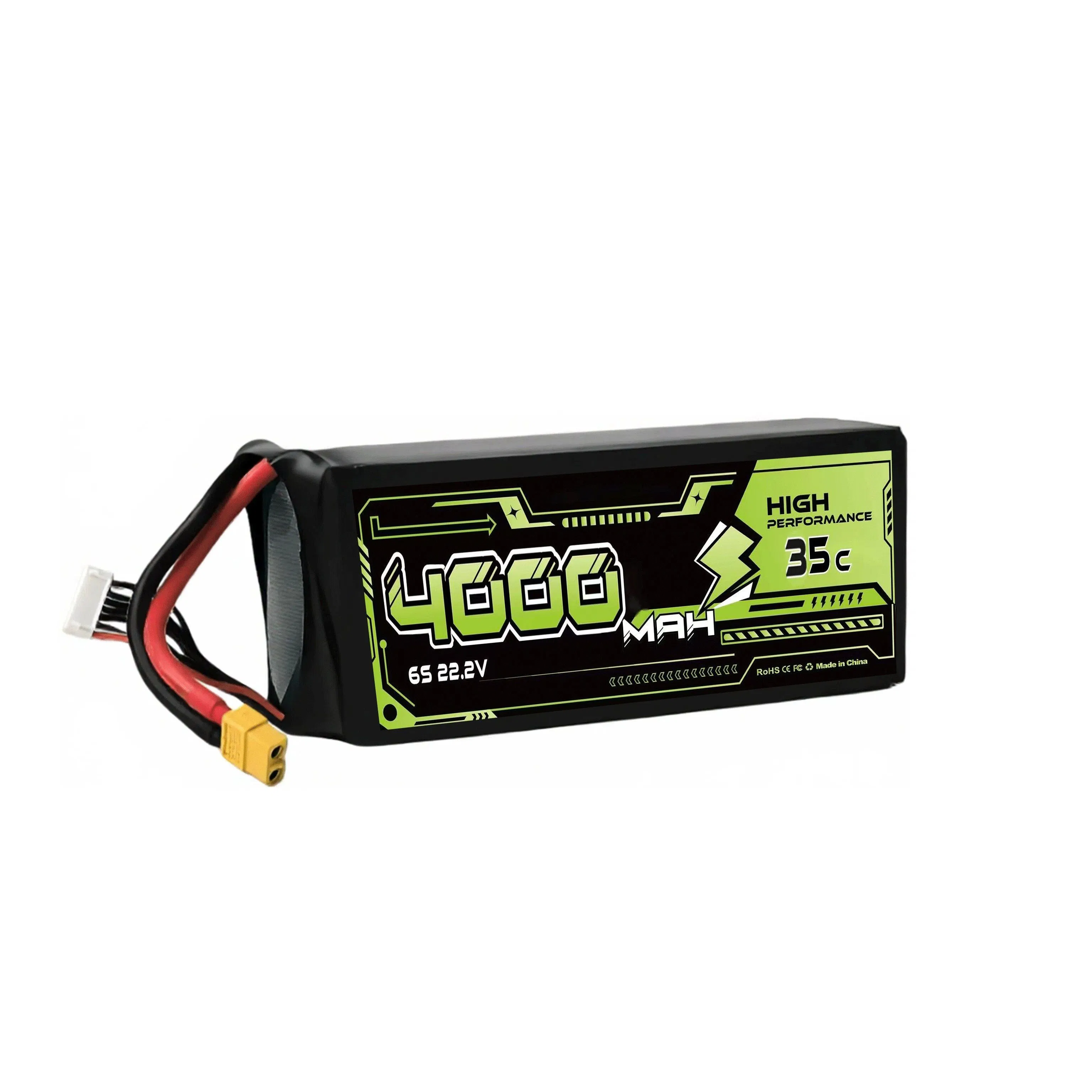 4400mAh 45c Temperature-Resistant RC Drone Lipo High Discharge Rate Short-Circuit Protection Fpv Battery