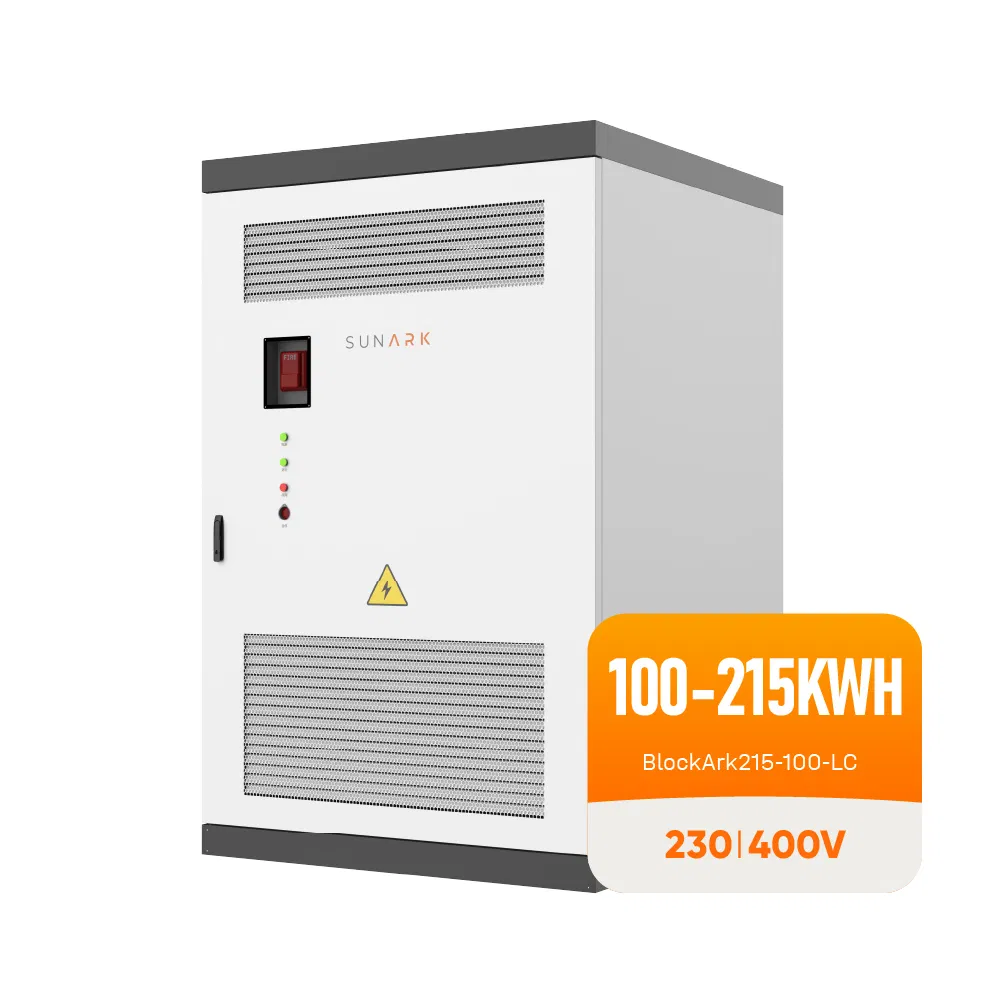 Sunark Fire Warning Function Solar Battery Container System 100kwh 200kwh 215kwh Bess Cabinet High System Integration
