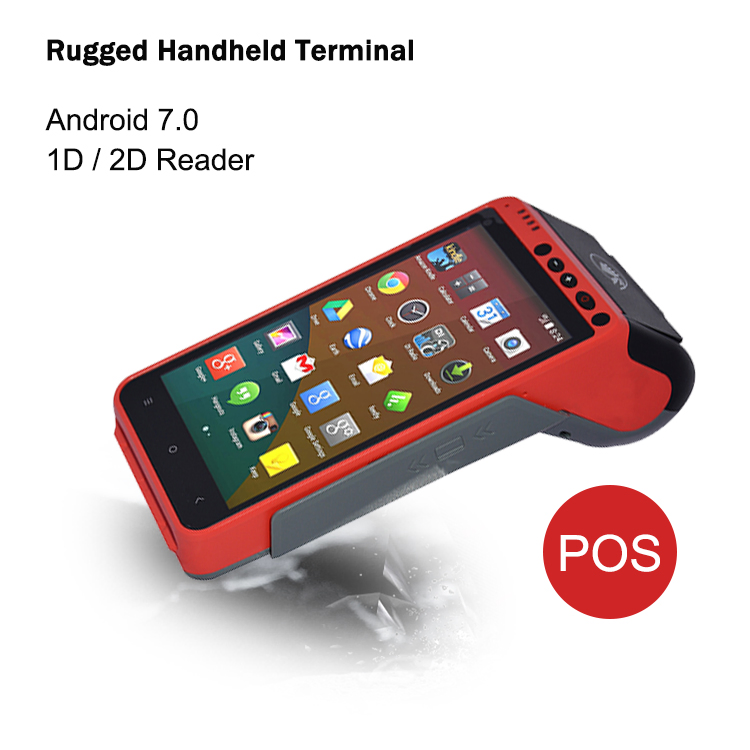 5.5 Inch Touch Screen 4G Smart Mobile Payment Android Handheld POS System with Thermal Printer Hcc-Z100