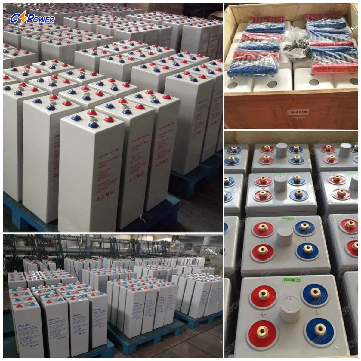 Cspower Opzv Tubular Gel Battery for Solar Power/Industrial Backup 2V 2000ah/2500ah/3000ah