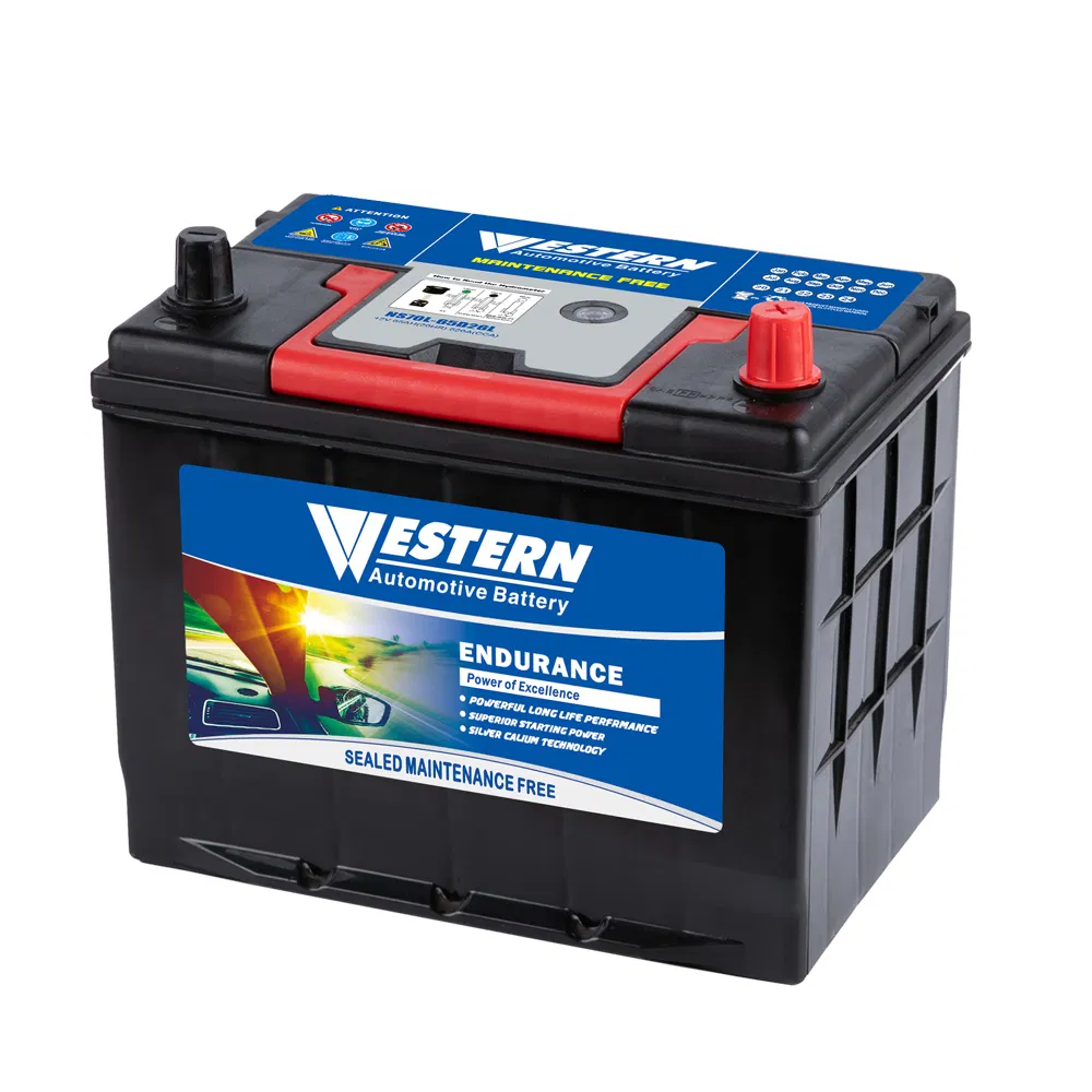 Ns70L-65D26L Mf Western Automotive Car Battery Auto Starting Battery 12V 65ah