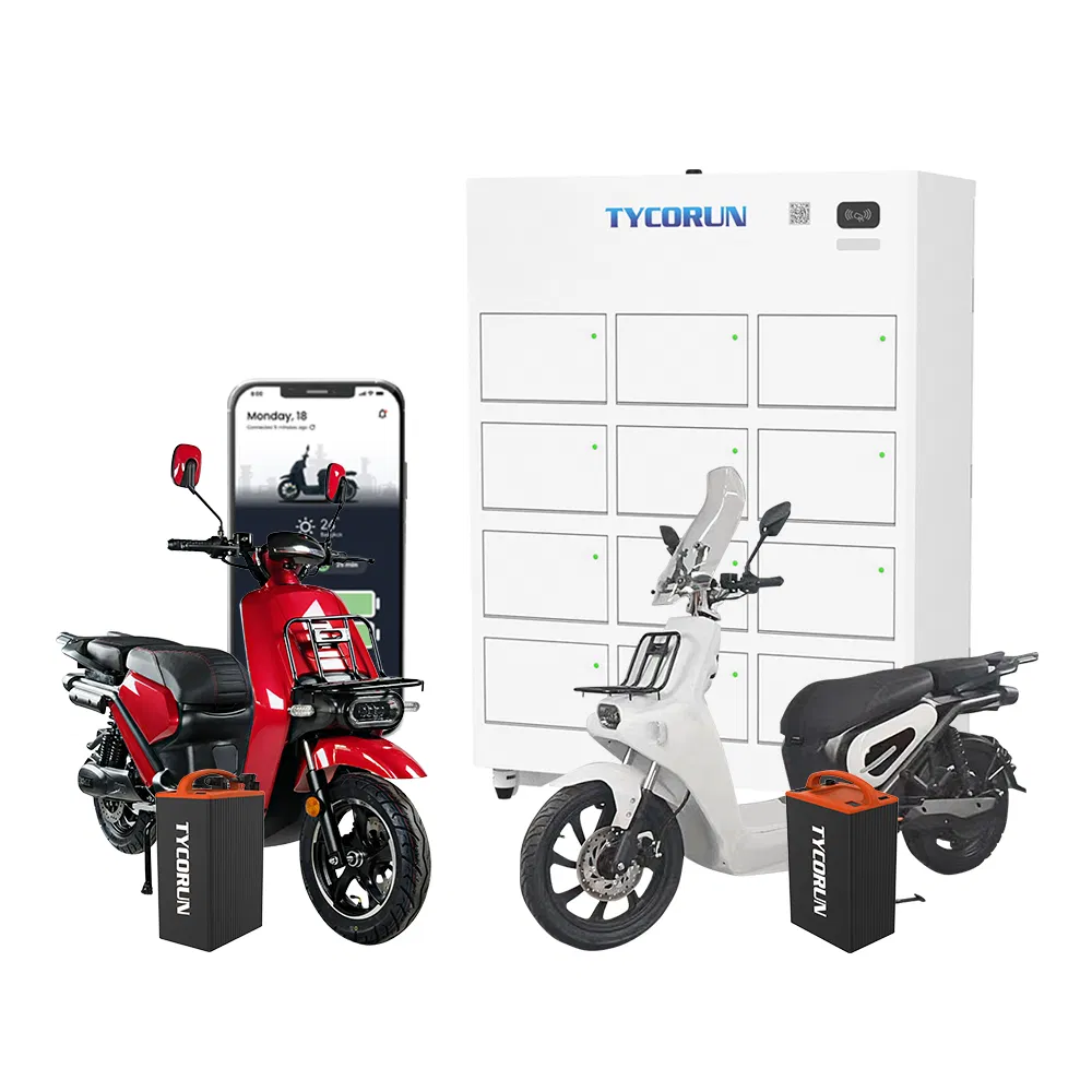 Tycorun E-Rickshaw Battery Swapping System Station Three-Wheeler Battery Swap Cabinet