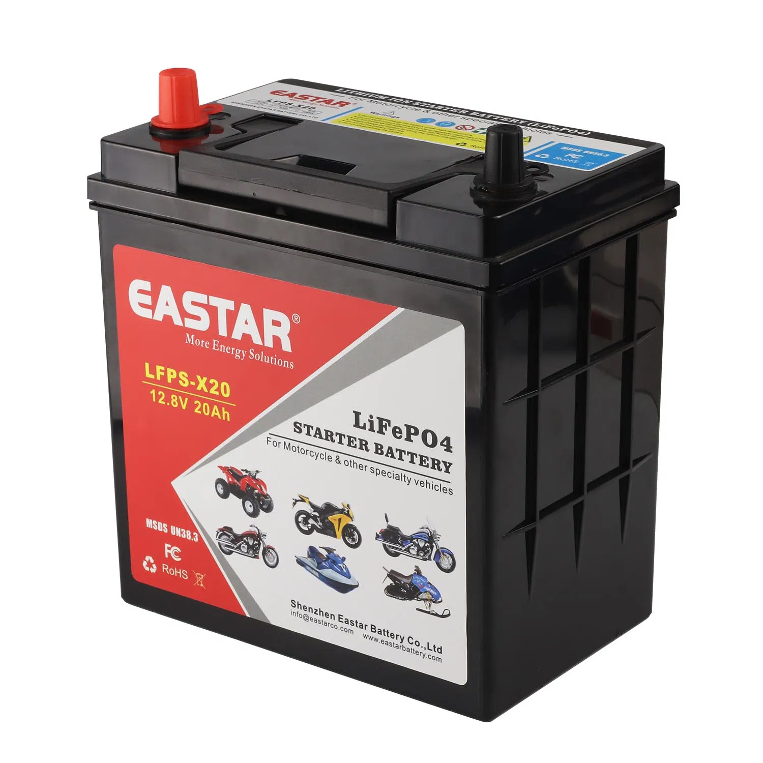 Customized 12.8V 20ah Ebike Lithium Ion Battery Pack for Electric Scooter and Motorcycle