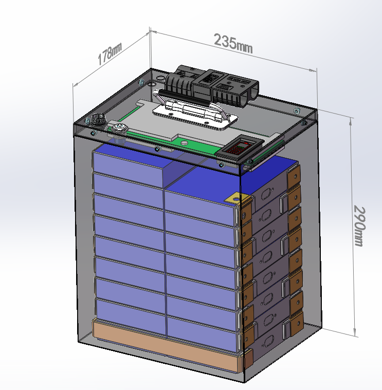 72V 30ah LiFePO4 Battery Pack for Electric Scooters and Motorcycles