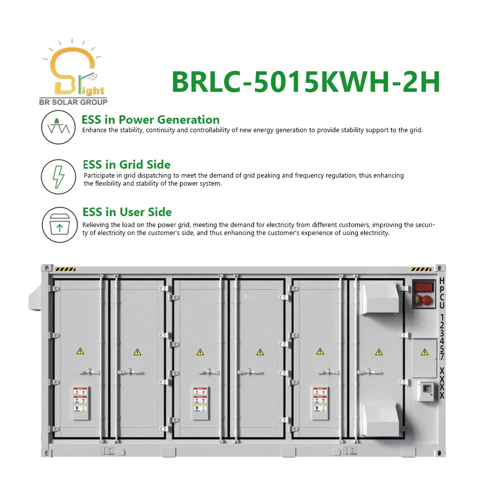 Solar Energy Battery Storage System 100kwh 200kwh 500kwh 1mwh Bess Container Battery