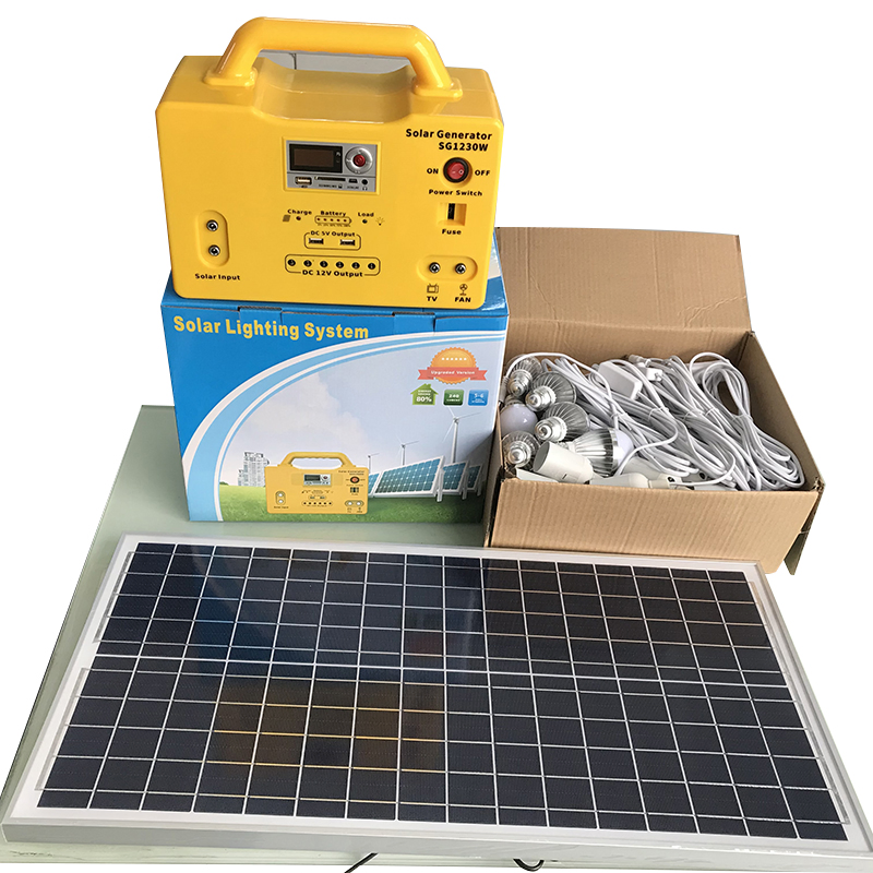 Emergency Solar System LED Bulbs MP3 Function Rechargeable Battery Portable Africa Pakistan Phone Charging Power System