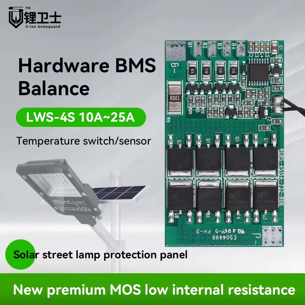 Lws Lithium BMS 3s 4s 25A Battery Management System Protection Board BMS 4s 100A BMS LiFePO4