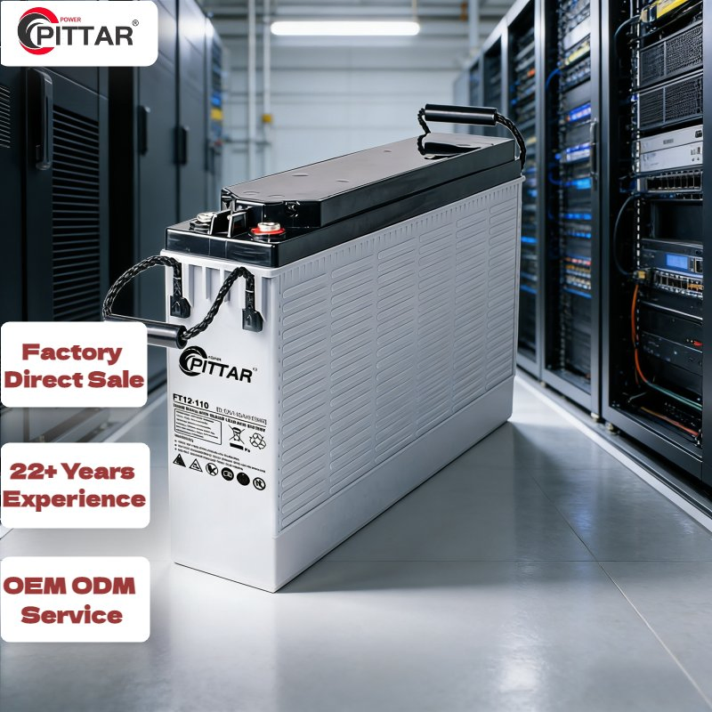 Hot Sale Product 12V110ah High Temperature Resistant Lead Acid Front Terminal Battery for UPS System