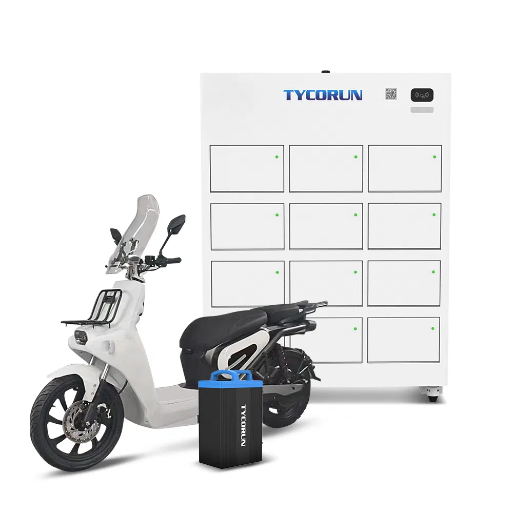 Tycorun E-Rickshaw Battery Swapping System Station Three-Wheeler Battery Swap Cabinet