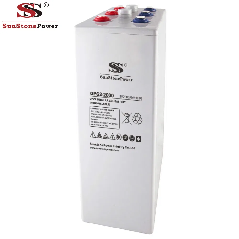Opzv-2V-Tubular Gel/SLA/VRLA Deep-Cycle Industrial UPS/Inverter Backup Solar-Panel-Power-Batteries 200ah-3000ah Replace Opzs-Battery