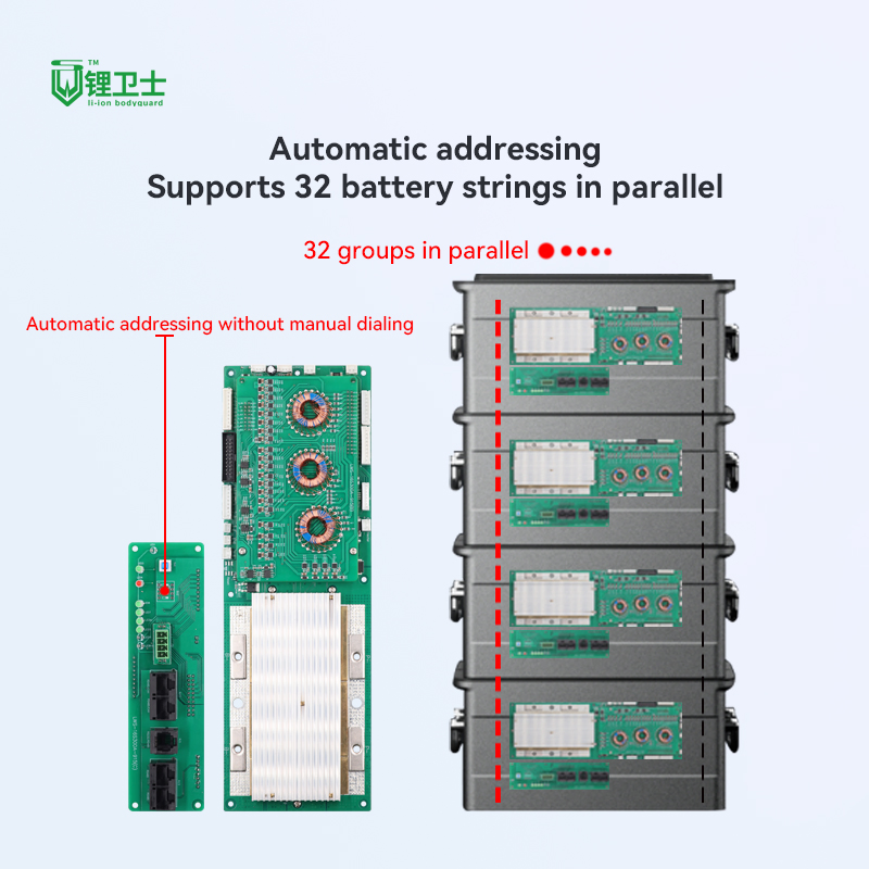 Lws BMS Balance Battery Management Systems BMS LiFePO4 16s 48V with Bt/RS485/Can