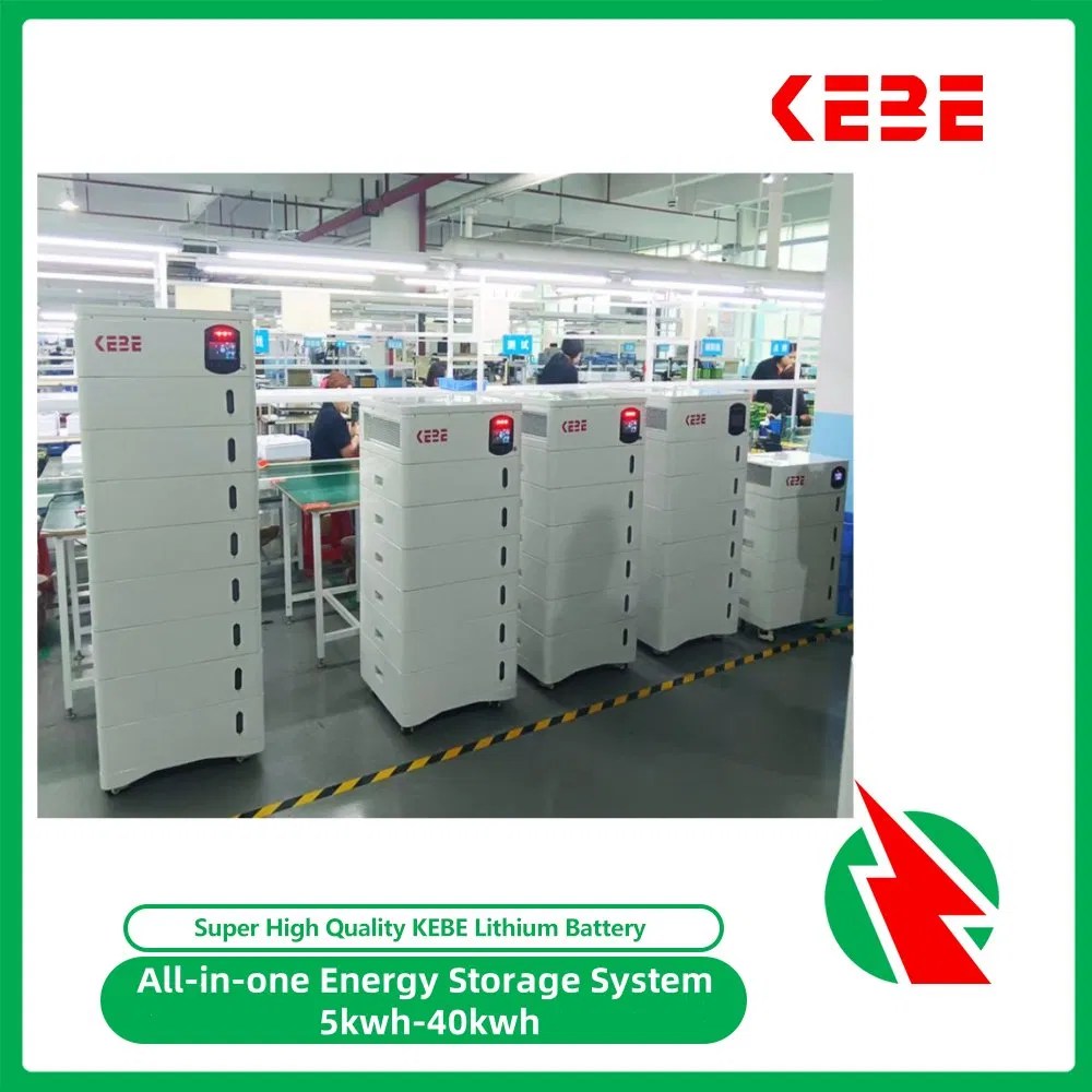 All in One Ess 10kwh20kwh30kwh40kwh50kwh LiFePO4 Battery Stacked Pack 10kw Built-in Inverter Integration Home Solar Power System