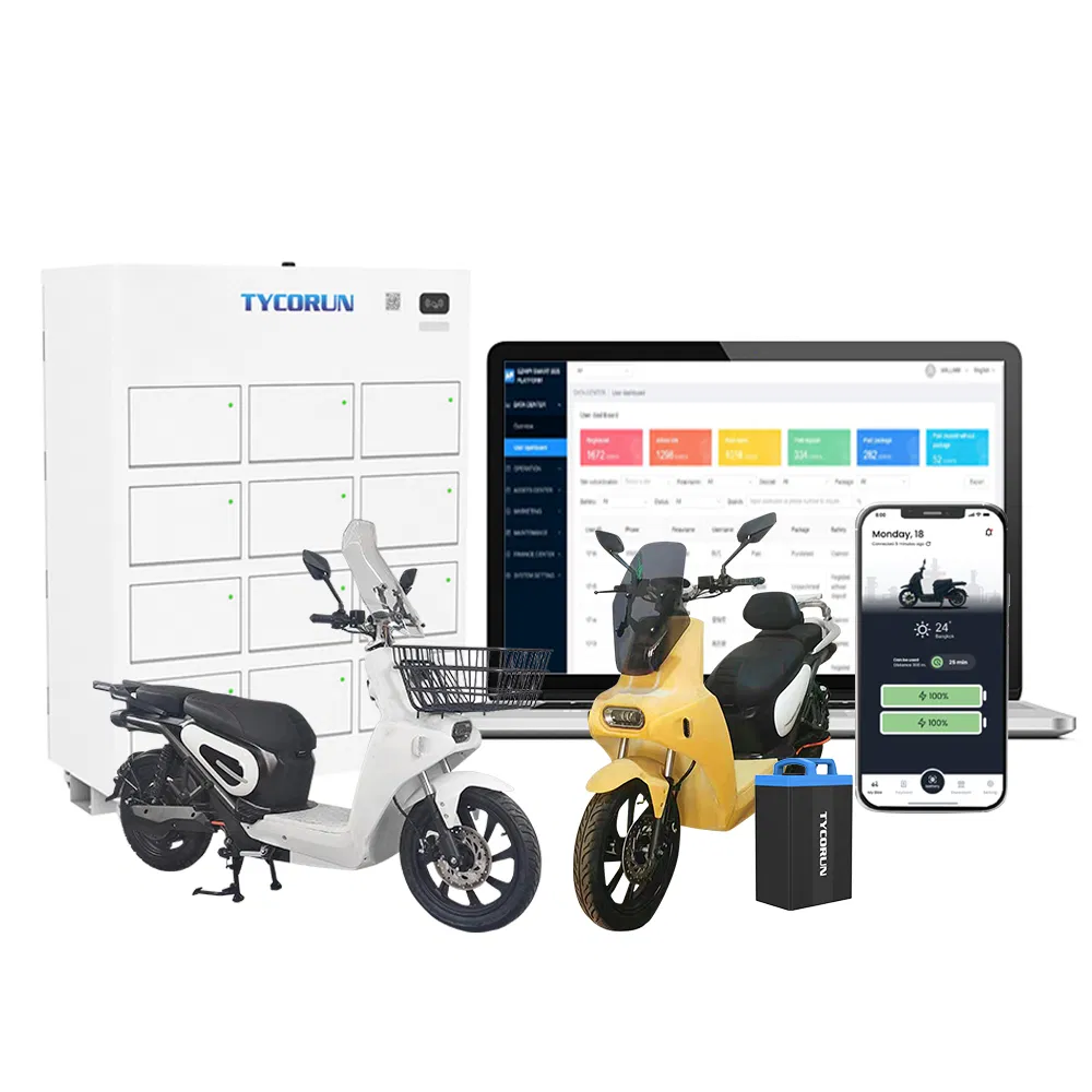 Tycorun Customized Floor-Mounted Battery Sharing Swapping Cabinet Lithium-Battery Charging System Station