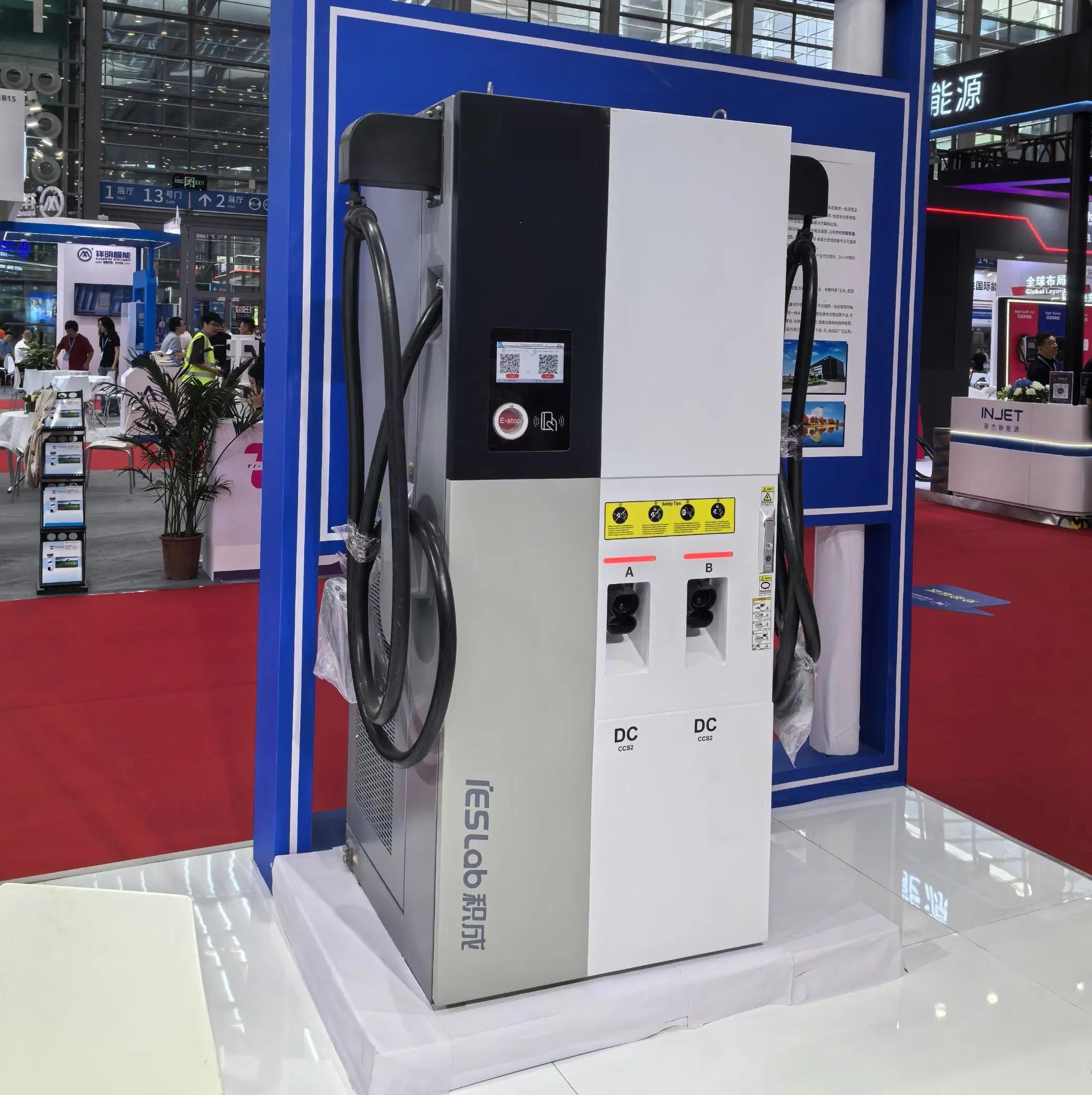 Rapid Fast PV Solar Charging Solution DC Electric Vehicle Car Battery EV Charging Solution with CCS2 GB/T Dual Gun APP Ocpp1.6