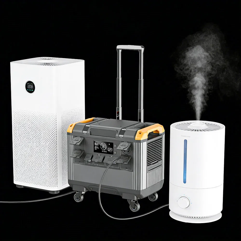 Custom-Made Solar High-Quality LiFePO4 Lithium Battery Generator 3000W Large-Capacity AC/DC Emergency Portable Power Station Pure Sine Energy Storage Battery