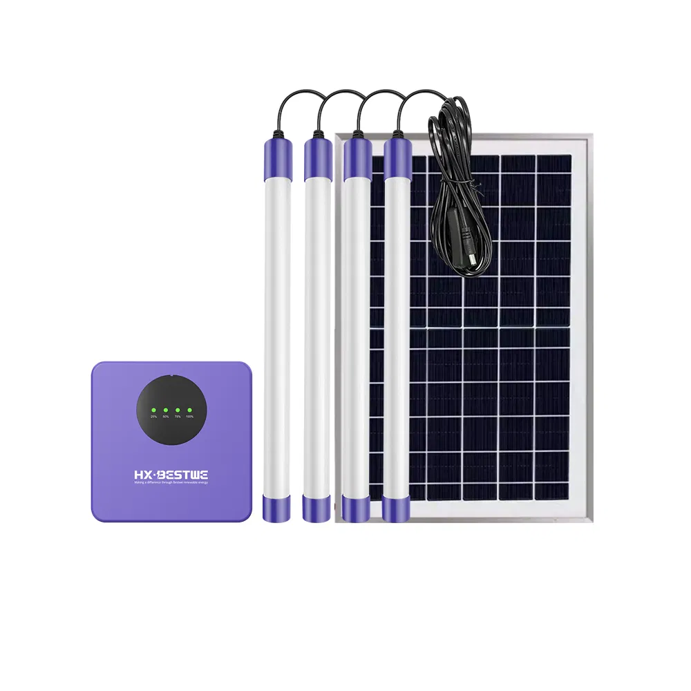 off Grid Home Power Supply Solar Lighting Kit with Lithium Battery Backup Charging System
