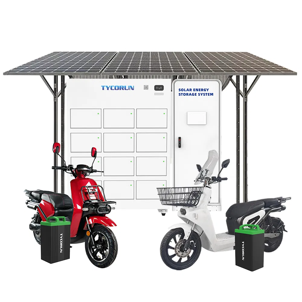 Tycorun Outdoor Solar New Swappable Battery Swap System Station with Rechargeable Lithium-Battery