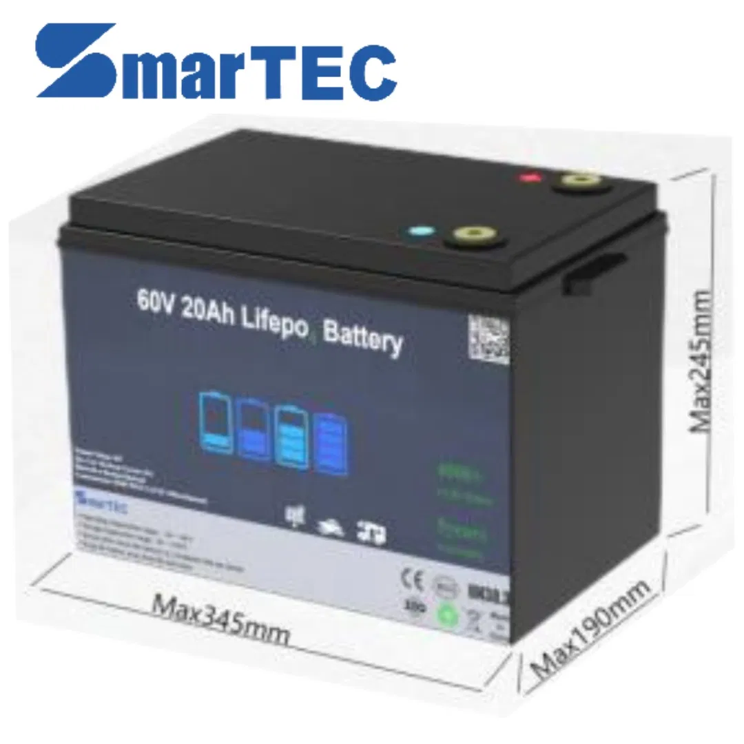 Factory Customized 60V 20A Lithium-Ion Battery/Li-ion Battery Pack/ Electric Motorcycle Battery Pack with BMS &amp; Bluetooth for Electric Vehicle