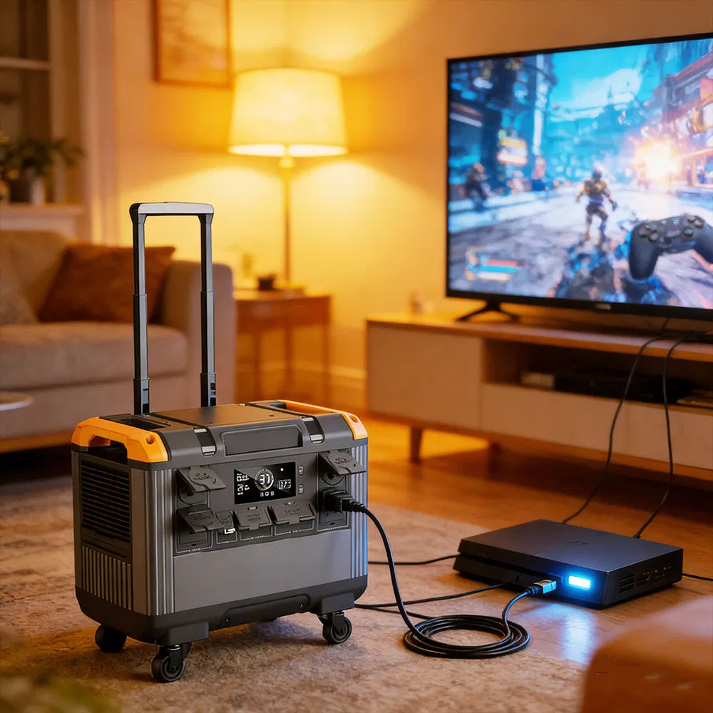 Custom-Made Solar High-Quality LiFePO4 Lithium Battery Generator 3000W Large-Capacity AC/DC Emergency Portable Power Station Pure Sine Energy Storage Battery