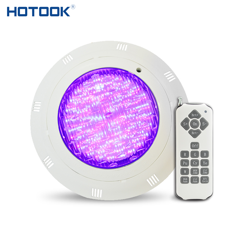 ضوء سباحة LED تحت الماء مثبت على الحائط مع تحكم عن بعد RGB جملة IP68 12 فولت