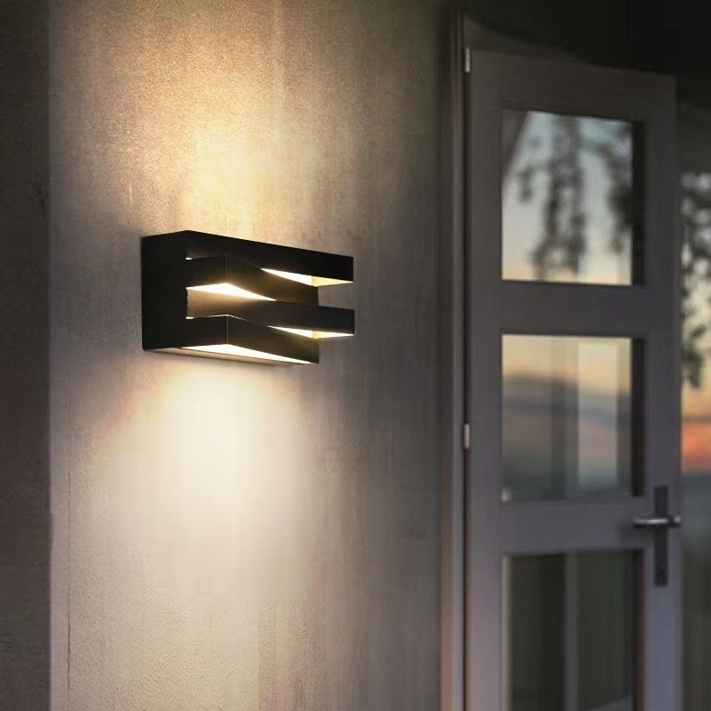 مصباح حائط LED للإضاءة في الحديقة والمنزل، مصابيح تثبيت على الحائط، مصباح خارجي مقاوم للماء، مصباح حائط للفيلا، مدخل الشرفة، بوابة الممر، مصباح الجدار في الشرفة