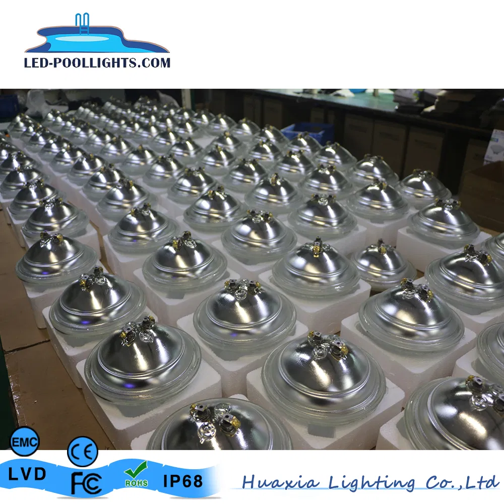 إضاءة LED تحت الماء بتقنية RGB IP68 PAR56 مع جهاز تحكم عن بعد