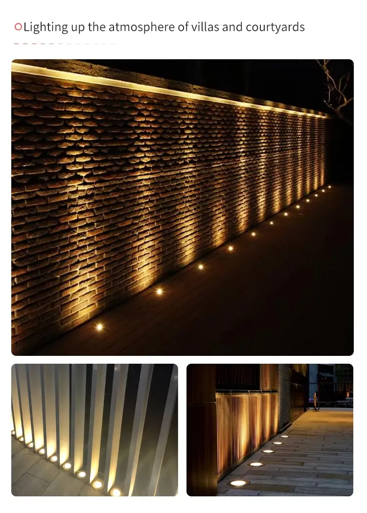 IP67 مصباح أرضي LED مضاد للماء من الفولاذ المقاوم للصدأ مدمج للإضاءة الخارجية للمناظر الطبيعية