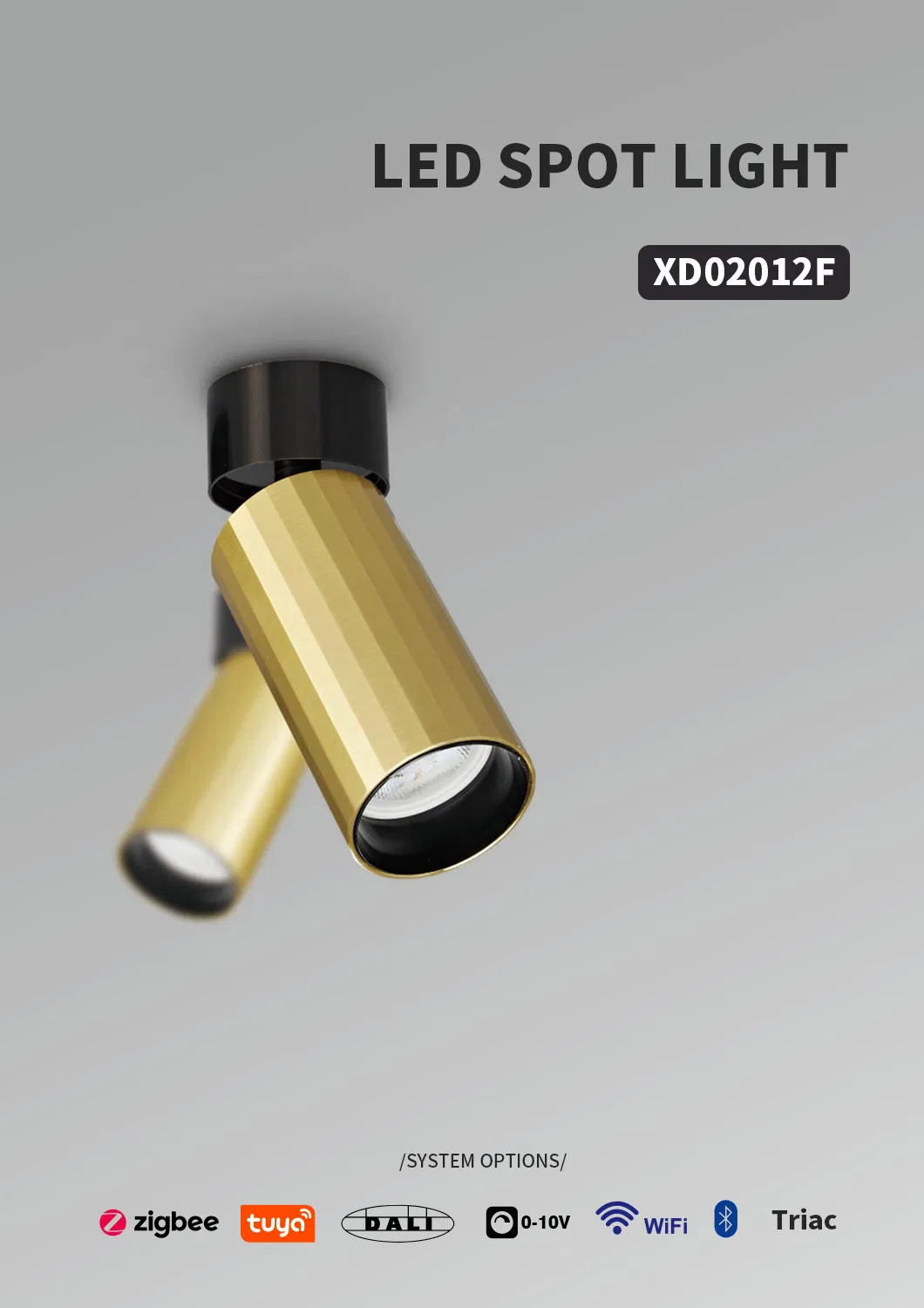 مصباح LED قابل للتعديل ذهبي 7W 12W ذكي قابل للتعتيم تويا Zigbee GU10