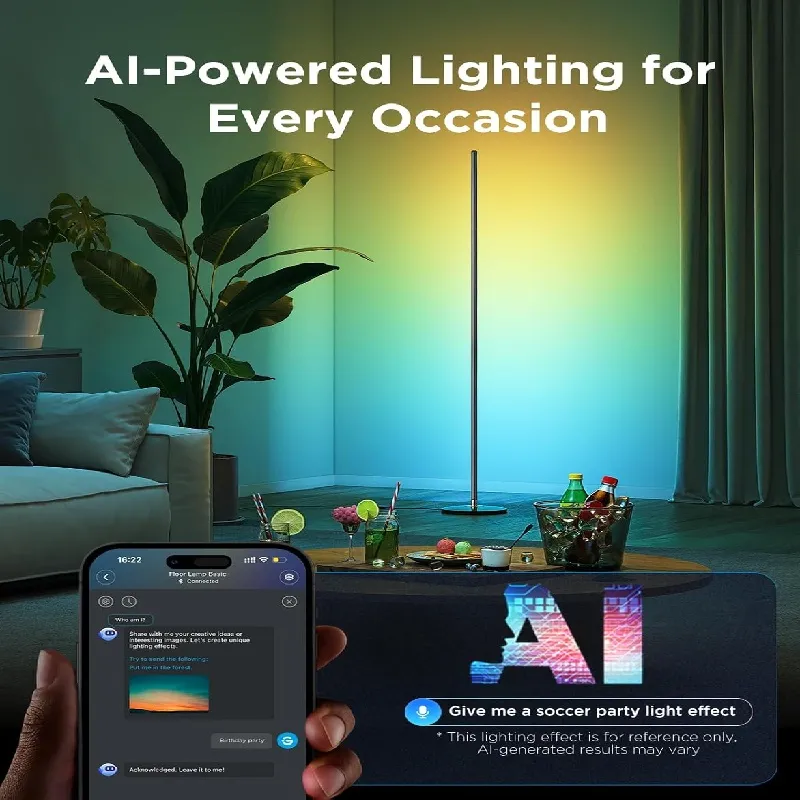 مصباح أرضي معدني LED زاوي بتقنية الألوان الرقمية RGB عالي الجودة من الشركة المصنعة للبيع بالجملة