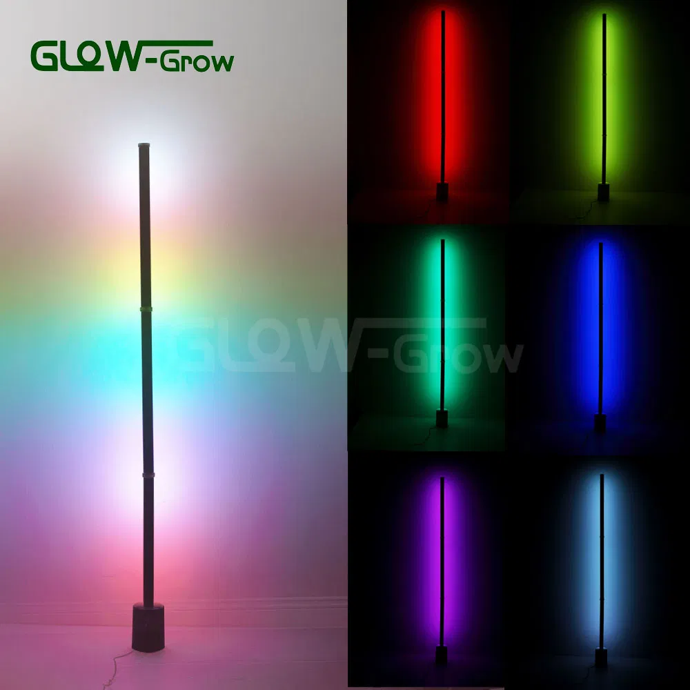 تحكم تطبيق تويا في إضاءة الجو الداخلية لمصباح الأرضية LED لتزيين المنزل في العطلات والحفلات وألعاب الزينة