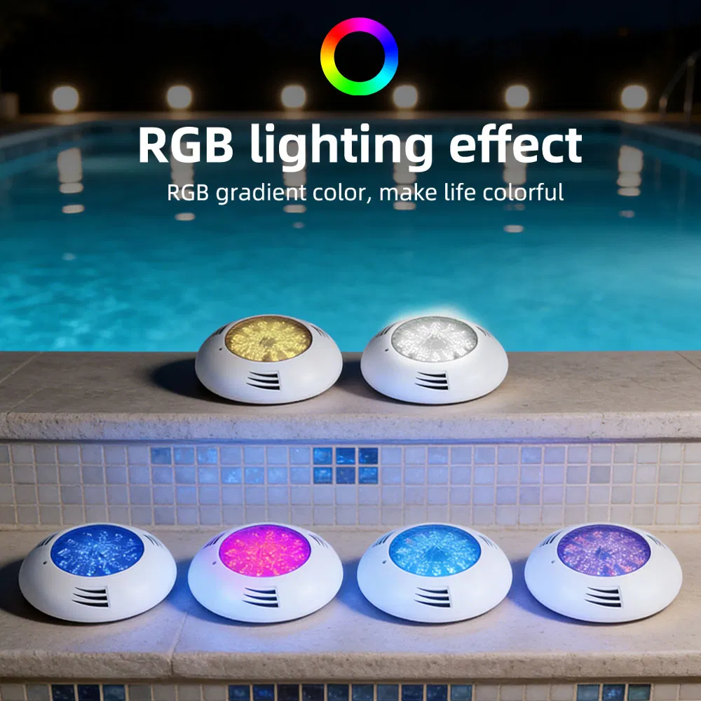 مصنع محترف ضوء LED تحت الماء IP68 مقاوم للماء 12V 18W ضوء مسبح RGB