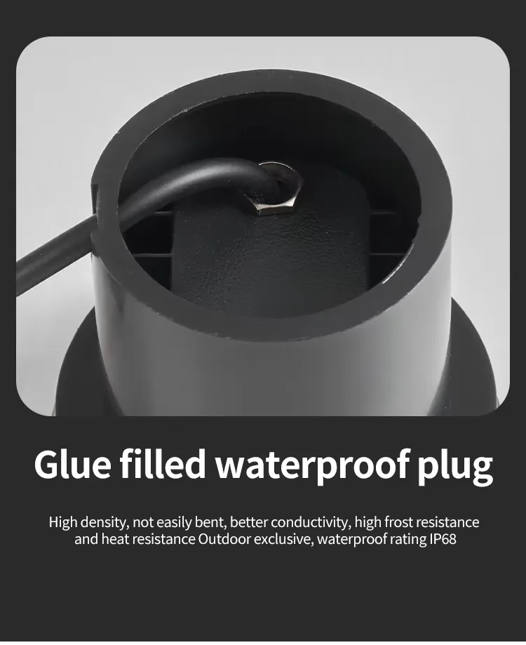 IP67 مصباح أرضي LED مضاد للماء من الفولاذ المقاوم للصدأ مدمج للإضاءة الخارجية للمناظر الطبيعية