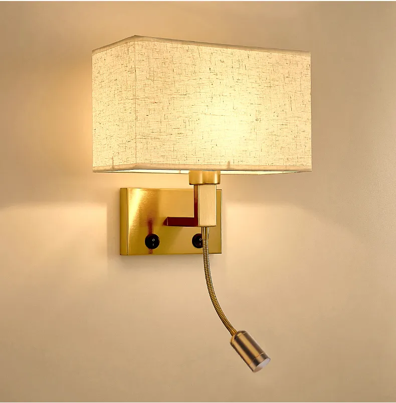 مصابيح حائط LED بسيطة من القماش